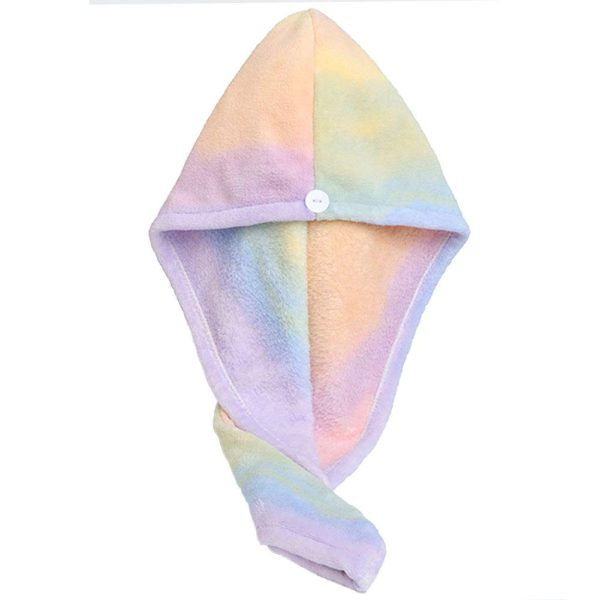 Hair Drying Wrap Towel for Women Turban Fast Dry Multicolored