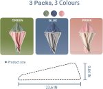 Hair Towel Wrap, 3 Packs Turban with Button, Head Towel for Curly Wet Drying Hair for Women, Quick Dry Bath & Shower Towel(Pink, Green, Blue)