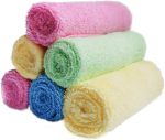 9PCS Soft Absorbent Wood  Dish Cloths for Washing Dishes,A Perfect Replacement of Disposable Cleaning Cloths,Soft Reusable Kitchen Towel & Cleaning Cloths & Kitchen Rags