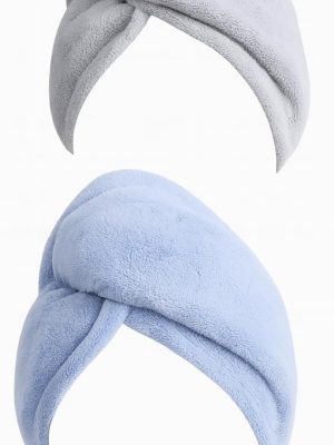 2 Pack  Hair Towel Wrap for Women, Super Absorbent Quick Dry Hair Turban with Button –10”x26”