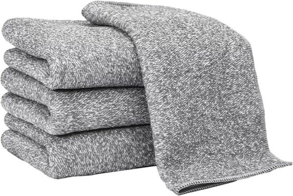 Bamboo Charcoal Fi Dish Cleaning Towel Set - Eco-Friendly, Decontaminates and Absorbs Water efficiently