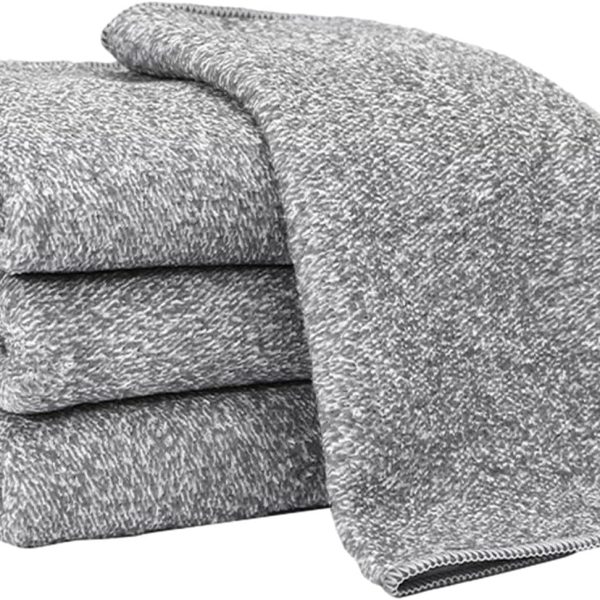Bamboo Charcoal Fi Dish Cleaning Towel Set - Eco-Friendly, Decontaminates and Absorbs Water efficiently