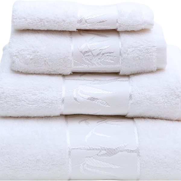 Set of 4 Luxury Super Soft Towels – Premium Viscose Derived from Bamboo & Turkish Cotton for The Ultimate Bath Experience