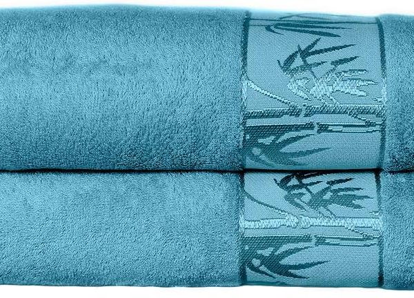 Set of 2 Luxury Super Soft Bath Towels – Premium Viscose Derived from Bamboo & Turkish Cotton for The Ultimate Bath Experie