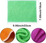 10Pcs  Cleaning Cloths Absorbent Dish Cloths Bamboo Blend Cleaning Cloths Reusable Kitchen Towels,7" x 9"