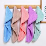 Hair Drying Towels, 5pcs  Hair Towel for Hair Turban Wrap Drying Head Towels for Girl Women 25 x 65cm