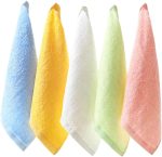 20 Pack 10" x 10" Ultra Soft  Baby Bath Washcloths and Towels - Assorted 5 Colors