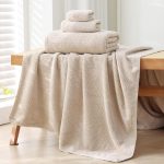 40x80 Inches Bath Sheets Towels for Adults Oversized Bath Towels Extra Large Luxury Super Soft Absorbent Quick Dry  (Beige, 2PCS)