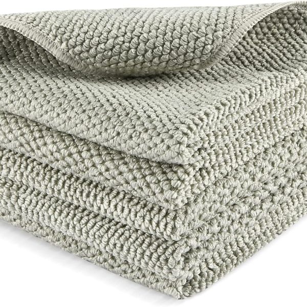 Dish Cloths for Kitchen - Absorbent Glass Cleaning Towels Set, Extra Soft Household Wipes