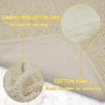 Natural Organic Ramie and Rayon Made from Bamboo Dual Sided Washcloths Hand Towels Ultra Soft for Shower Bath Spa, Gentle for Body Face Sensitive Baby Skin, Pack of 4