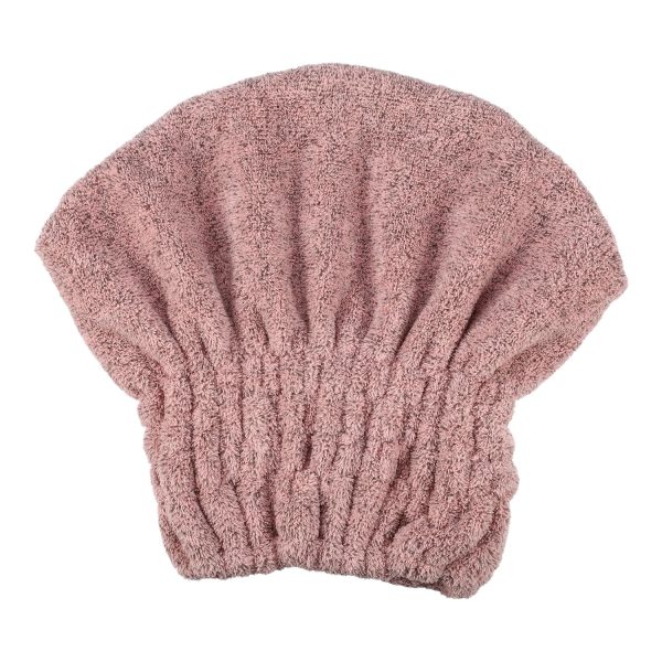 Charcoal Fi Hair Drying Towel Dry Cap, Lightweight Strong Absorbent, for After Bath Drying Hair, Pink